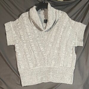 Allie & Rob Light Gray Cowl Neck Sweater